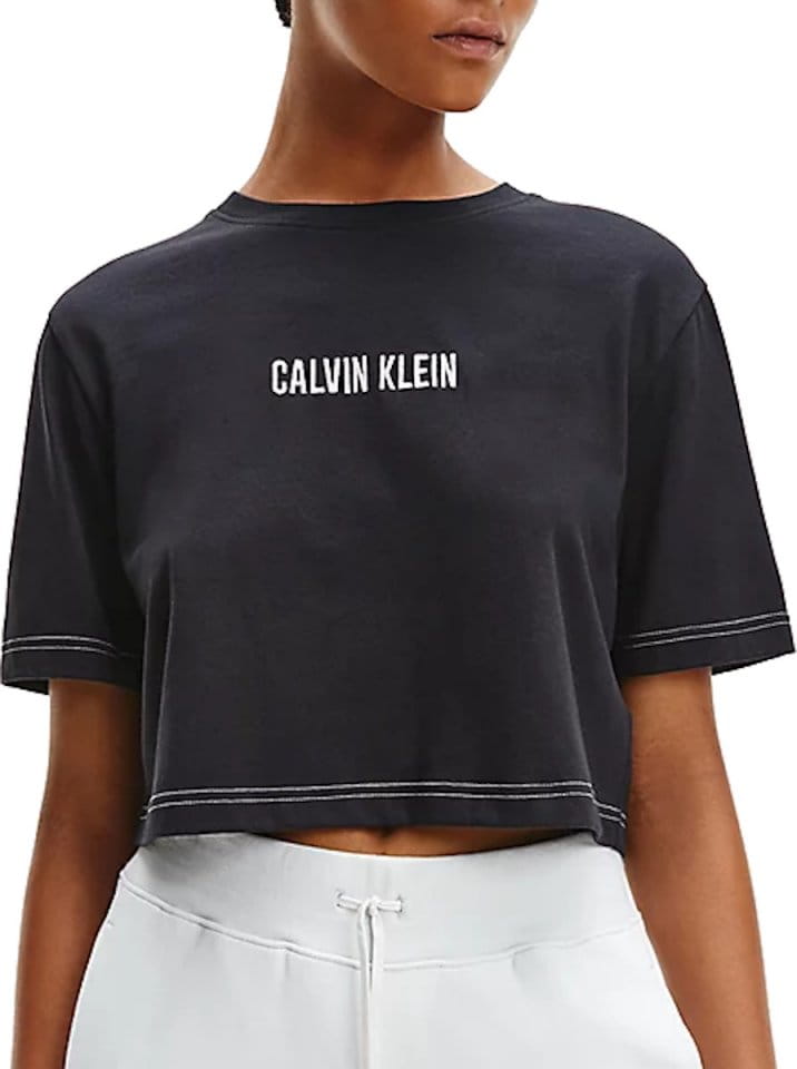 Tricou Calvin Klein Calvin Klein Open Back Cropped T-Shirt