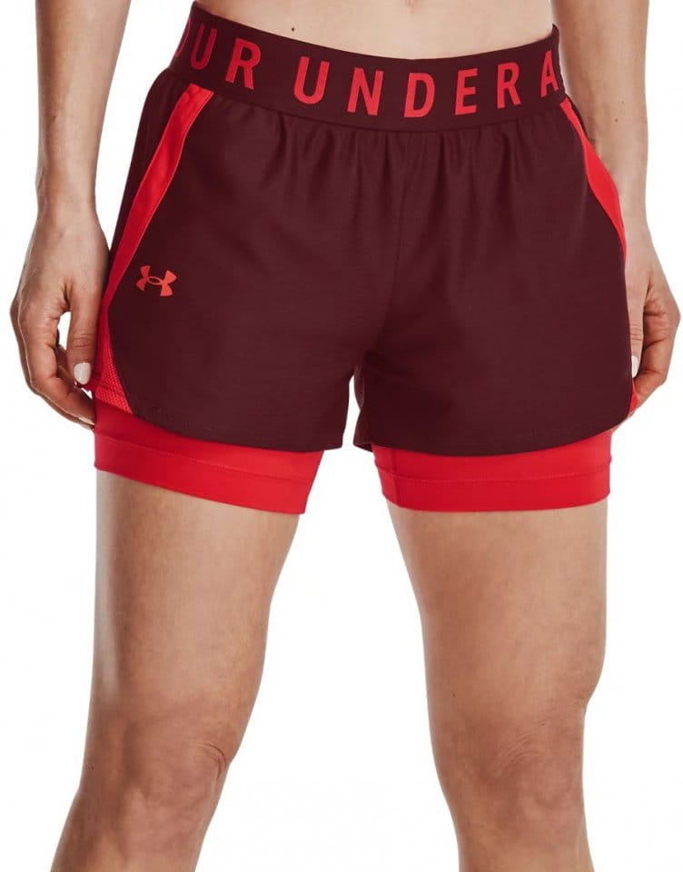 Sorturi Under Armour Play Up 2-in-1 Shorts -RED