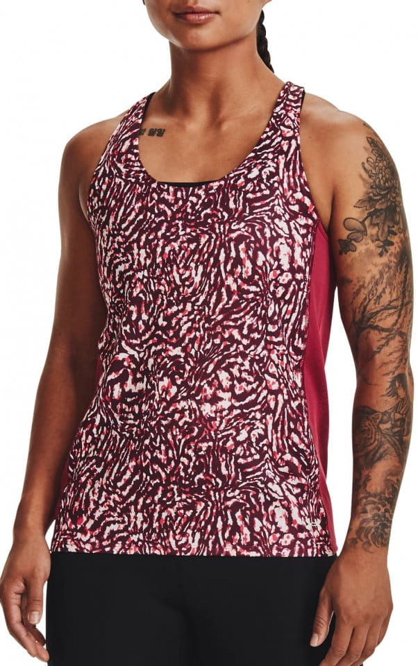 Maiou Under Armour UA Fly By Printed Tank-PNK