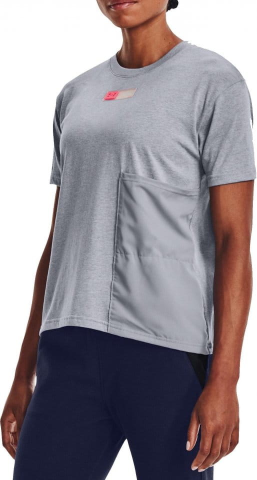 Tricou Under Armour Live Woven Pocket Tee-GRY