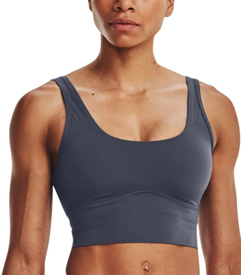 Maiou Under Armour Meridian Fitted Crop Tank-GRY