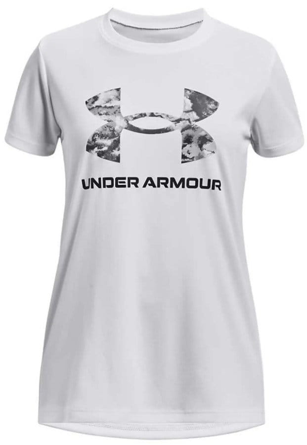 Tricou Under Armour UA Tech Print BL SSC-WHT