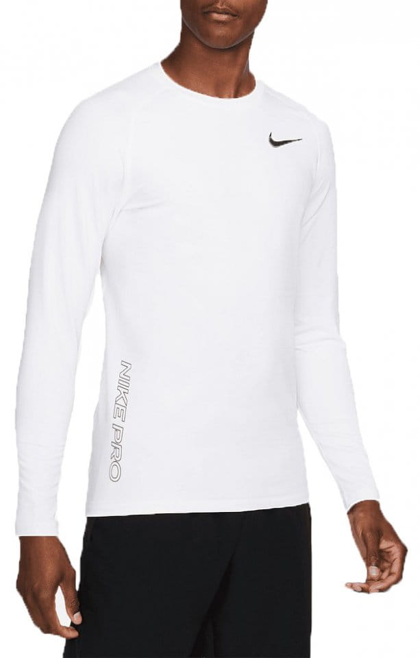 Tricou cu maneca lunga Nike Pro Warm Sweatshirt Weiss F100