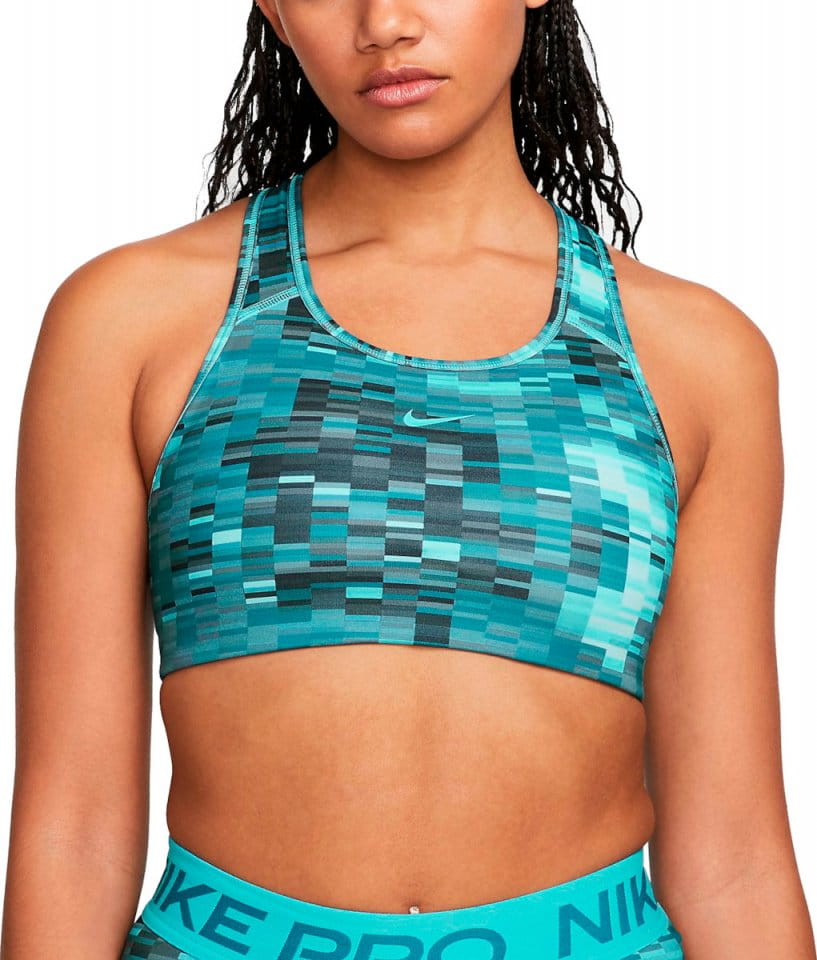 Bustiera Nike Swoosh Women Medium-Support 1-Piece Pad Allover Print Bra