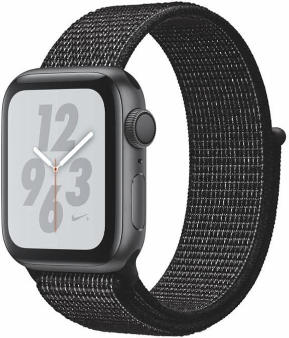 Ceas Apple Watch + Series 4 GPS, 40mm Space Grey Aluminium Case with Black Sport Loop