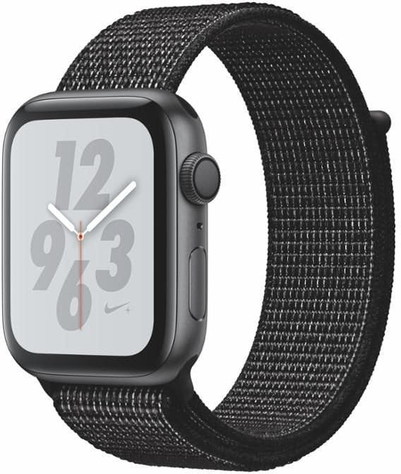 Ceas Apple Watch + Series 4 GPS, 44mm Space Grey Aluminium Case with Black Sport Loop